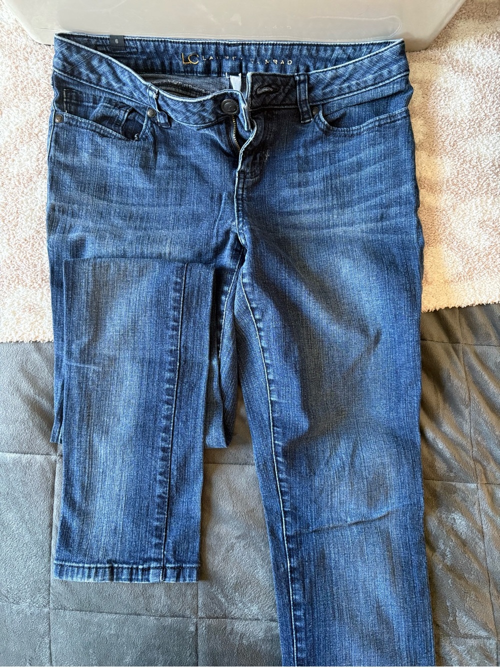 LC Lauren Conrad Dark Indigo Skinny Jeans